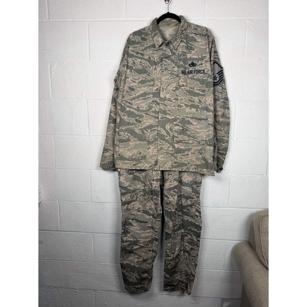 Air Force USAF ABU Digital Tiger Stripe Camo Uniform Set Shirt 42R Pants 32x32